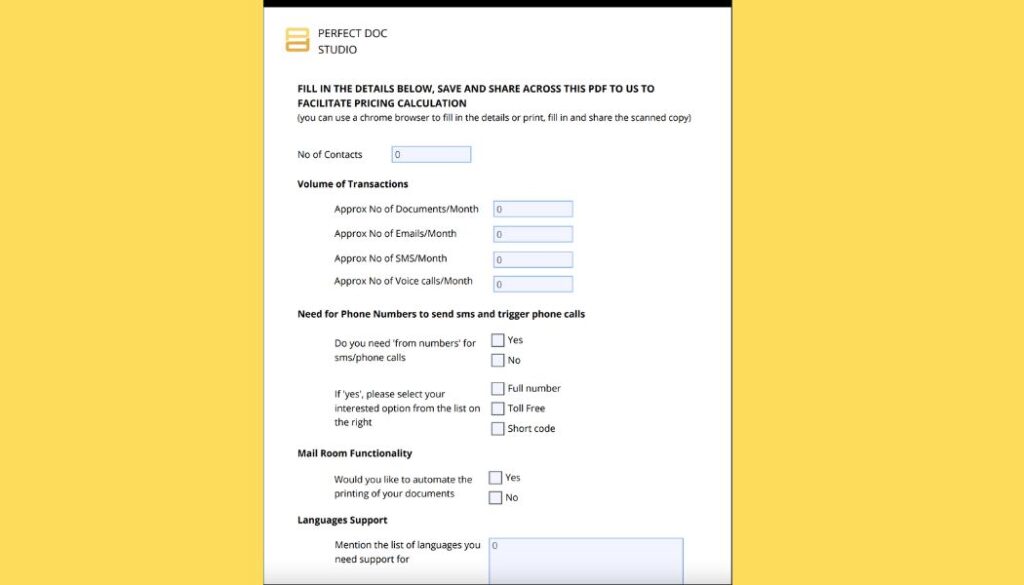 pdf fillable form- Perfect Doc Studio
