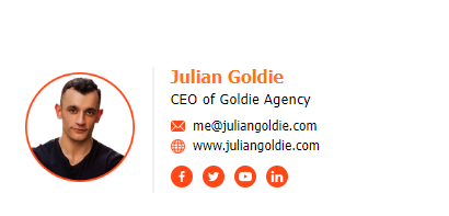 email signature size