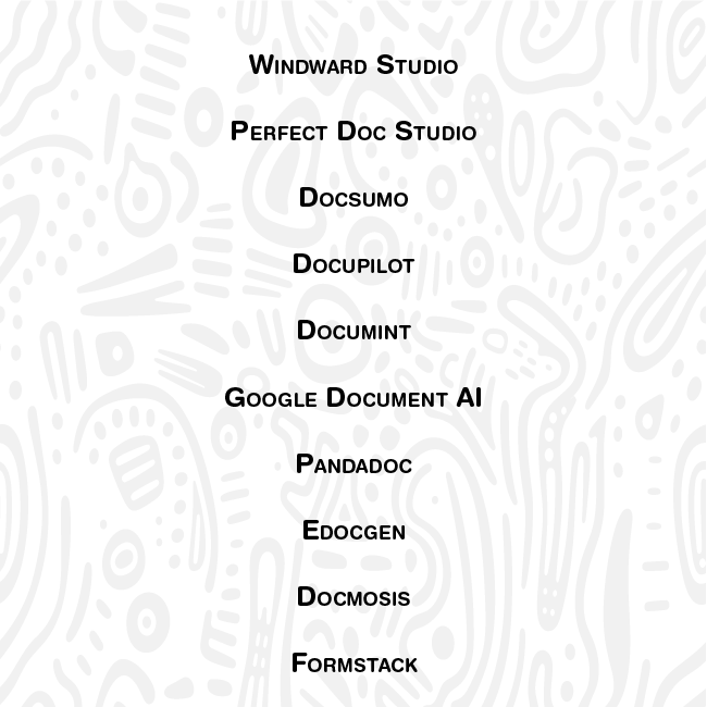 document generation software list