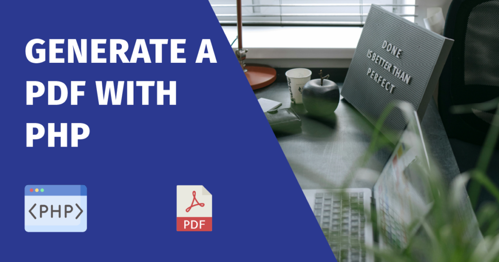 how to generate pdf with php