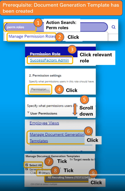 Template Access in SAP SuccessFactors