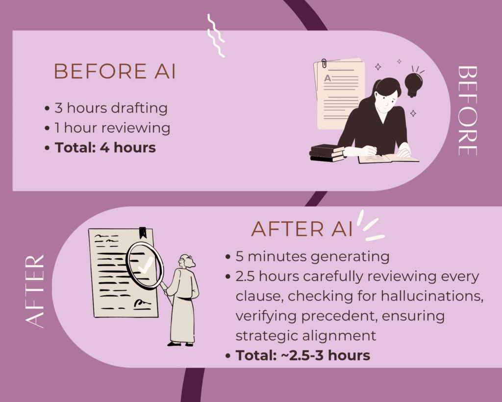 berfore and after AI