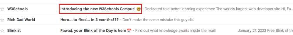 Subject Line